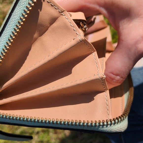 Kate Spade Mint Continental Zip Around Wallet CALLOUTS - Picture 14 of 15